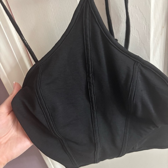 NWOT UO Colette Black Halter Crop Top - Picture 4 of 6